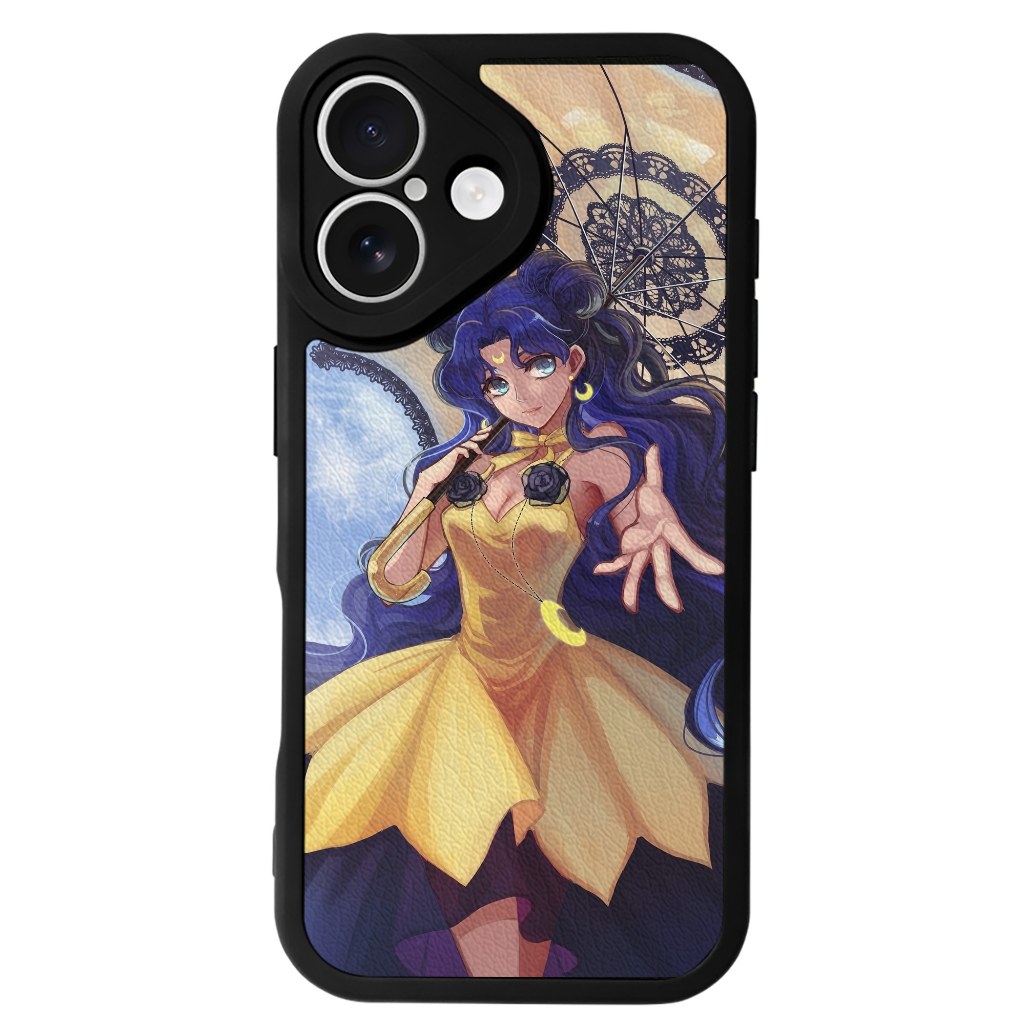 （画像用） 美少女戦士セーラームーン Sailor Moon 【iPhone 16シリーズ対応】シリコンスマホケース（レザー調） 材質：シリコン